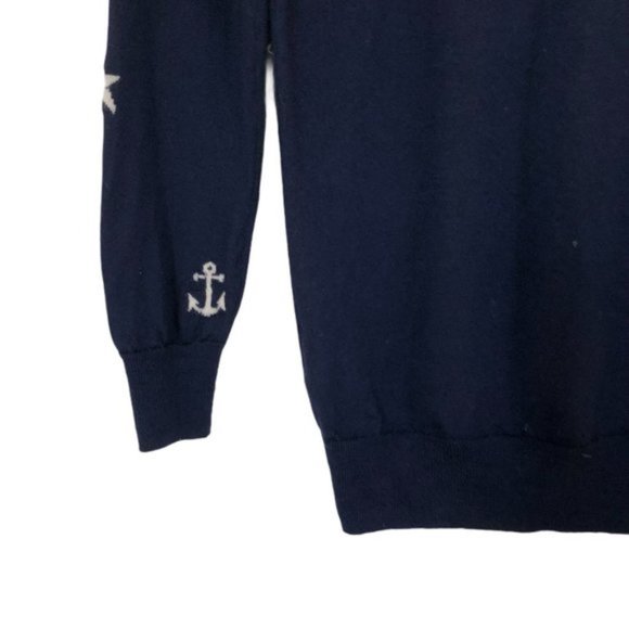 J. Crew Anchors & Stars Merino Wool Sweater Sz XXS - Picture 5 of 7